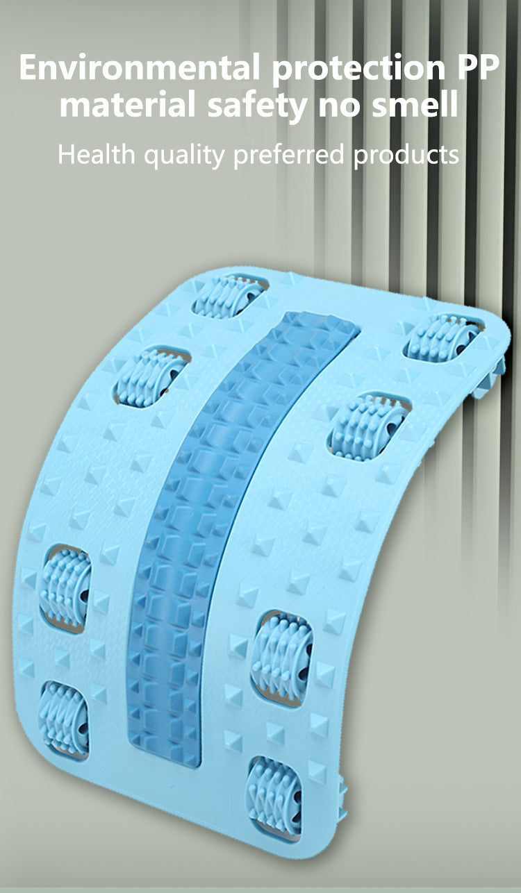 Adjustable Spine Board Back Cracker & Lumbar Massager – Acupressure Foot and Back Stretching Device for Herniated Disc, Sciatica & Posture Correction
